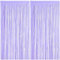 Lametta Vorhänge, 2 Stück Lila Glitzervorhang Fringe 1 x 2m Metallic Folienfransen Hintergrund, Luftschlangen Folie Vorhang für Geburtstag Hochzeit Weihnachten Party Dekoration, Tinsel Curtains Purple