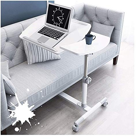 ANIFM Nachttisch, C-förmiger Sockel, Laptop-Schreibtisch, Heimbüro, Sofa, Beistelltische, Tages-Überbetttisch, höhenverstellbarer mobiler Computertisch, kann für professionelle Pflege, Schlafzimmer,