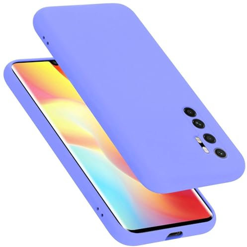 Cadorabo Custodia compatibile con Xiaomi Mi NOTE 10 LITE in LIQUID LILA CHIARO - Coperchio protettivo in silicone TPU flessibile