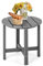 GIANTEX Balkontisch Gartentisch Klein, Garten Beistelltisch Wetterfest, Balkon Beistelltisch aus UV-beständigem HDPE, Patio Tisch bis 100 kg tragbar, Kleiner Tisch Outdoor 46x46x46 cm