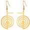 Cho Ku Rei Reiki Symbol Halskette Cho Ku Rei Energie Symbol Amulett Heilung Reiki Anhänger für Frauen Heilige Geometrie Halskette Yoga Power Spirale Meditation Schmuck (Cho Ku Rei Ohrringe gold)
