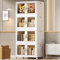 Voova 46L*4 Tier Storage Box with Lid, Large Stackable Closet Organiser and Storage Cabinet with Front Door & Wheel, Collapsible Plastic Storage Drawers for Bedroom Living Room Study Office