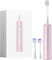 Laifen Wave elektrische Zahnbürste, Oszillation & Vibration elektrische Schallzahnbürste für Erwachsene mit 3 Bürstenköpfen, IPX7 wasserdicht magnetisch wiederaufladbar Reisezahnbürste (Alu Rosa)