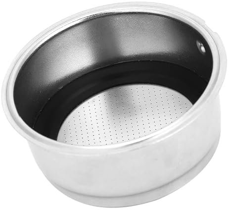 Coffee Filter Basket, Detachable Stainless Steel Coffee Filter Cup Pressurized Basket Strainer Coffee Machine Accessories for Home Office Bar Coffee Shop(Double Cup)