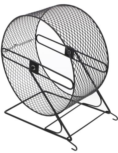 INOOMP Hamster Laufrad Leise Aus Metall 21cm Zur Nagelpflege Chinchilla Laufrolle Haustierspielzeug Für Kleine Nager