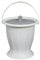 MagiDeal Seau de chambre de crachoir, pichet de nuit d'urinoir avec couvercle, pot de chambre de seau, bouteille d'urinoir de pot pour enfants adultes, Blanc sans anneau