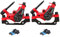 Harilla Freno a Disco Meccanico per Bici Pinza Freno a Disco Freno a Disco per Bicicletta per Bici a Scatto Fisso, Rosso, Anteriore Posteriore