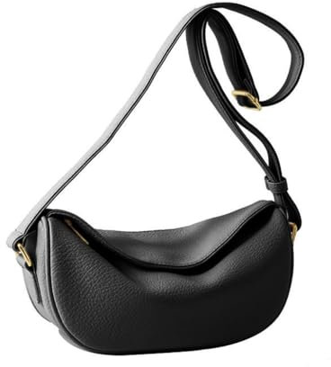 KASFDBMO PU Crossbody Geldbörsen Schultertaschen für Frauen Frauen Business Büro Casual Satchel Bag, Schwarz