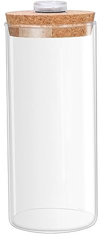SUPVOX Bouteilles Lumineuses Cylindriques en Verre 8 X 18 Cm Décoration Moderne pour Bureau Maison Hôtel