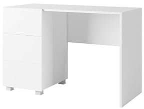 Maxi Maja CALABRINI Schreibtisch mit Schubladen und Stauraum für Kinder I Computertisch aus Holz I Bürotisch mit Schrank und Schublade I Schreibtisch für Kinderzimmer und Büro