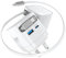 65W USB C Charger with Retractable Type C Cable, 3-Port GaN Fast Charger Plug UK Power Adapter for MacBook Pro/Air, for iPhone 16/15 Series, for iPad air/Pro, Laptop, Galaxy and More, White