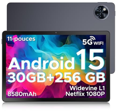 DOOGEE U11 PRO 2025 Tablet Android 15,30GB+256GB/2TB Tablet 11 Pollici,8580mAh 7.9mm Thin,Unisoc T7200 Octa Core Tablets Gaming,13MP+5MP,90Hz Netflix 1080P/Widevine L1/Face ID/5G WiFi/BT5.0/OTG/GPS