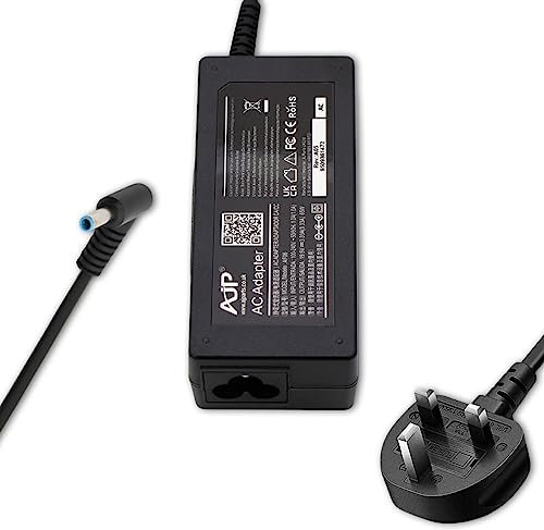 AJP 65W Charger for HP STREAM 11-Y002LA, 11-Y002NA, 11-Y002NF, 11-Y002NS, 11-Y002NT, 11-Y002NW, 11-Y002NX, 11-Y002TU, 11-Y002UR, 11-Y003NA, 11-Y003NF Laptop Blue Tip Power AC Adapter Cord