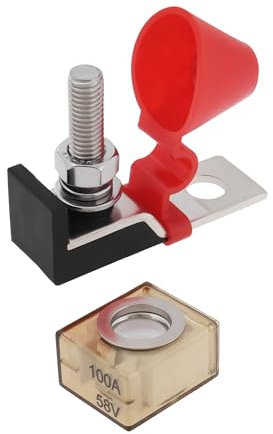 VGOL 100A 58V Marine Rated Battery Fuse Holder Terminal Fuse Block for New Energy Vehicles RVs Cruises