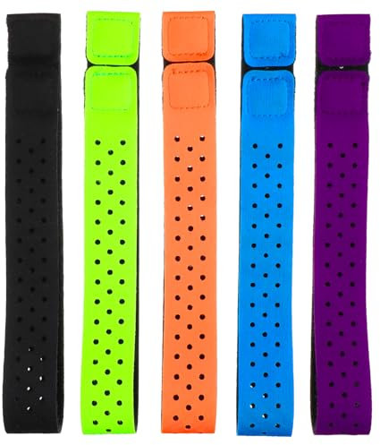 Gatuida 5pcs Adjustable Straps Comfortable Replacement Armband for Fitness Monitor Breathable Easy to Fit Multiple Colors Sports Accessory