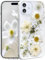Efitoo for iPhone 12/12 Pro Case Clear Glitter with Flowers Design Real Dried Pressed Flower/Floral Gold Sparkle Cute Soft Slim Aesthetic Shockproof Protective Girly Women Girls Phone Cover (White)
