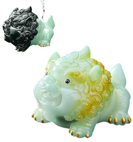 Yistoi Chinese Tea Decoration Pet, Dekoration auf dem Teetisch | Chinese Tea Pet, Tea Decoration, Handgeschnitztes Chinesisches Fabeltier Die Freude am Teetrinken Genießen