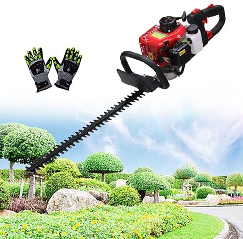 Gas-Heckenschere, 1600W 2-Takt-Motor, 2-stufiges Getriebe, 30% effizienter für Landschaftsbau und Gartenarbeit
