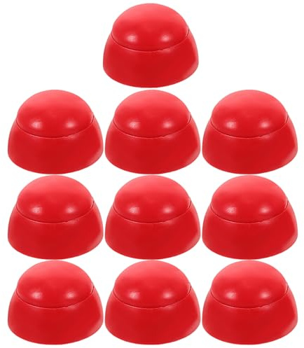 FUNOMOCYA 10pcs Red Plastic Nut Protection Caps for Playground Screw Bolts, Bolt Caps Covers for Indoor ’ Safety, Sturdy Plastic Nut Protection Covers for Play Structures