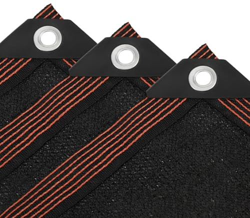 ISOISL Schattierungsnetz 3x4 m,Leicht Schattennetz 90% Shading Rate UV-Beständiges,Atmungsaktiv Schattiernetz mit Ösen,Beschattung für Terrassenüberdachung,Beschattungsnetz für Gewächshaus,Garten