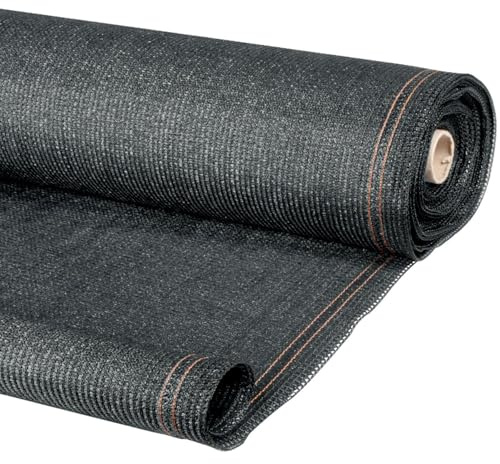 IDMarket Sichtschutz, hohe Dichte, 1,5 x 10 m, 300 g/m², Grau, professionelle Qualität