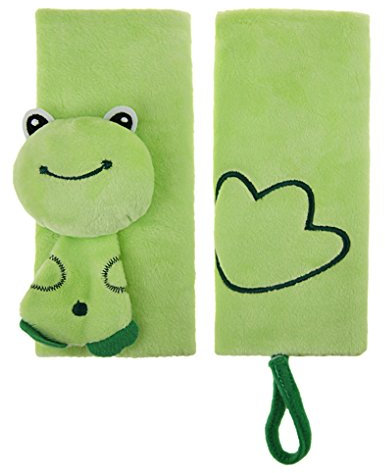 2 x Cartoon Gurtpolster Kinder Gurtschoner aus weichem Plüsch Sicherheitsgurt Gurte Schulterpolster Gurtschutz Polsterung für Auto Sitzgurt