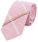 DonDon Herren Krawatte 6 cm gestreift Baumwolle pastell-rosa