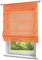 BAILEY JO 1er-Pack Raffrollo mit Tunnelzug Gardinen Voile Transparent Vorhang (BxH 120x140cm, Orange)