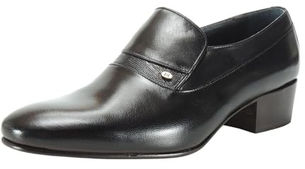 Cantos 2012 Sko Klä upp Kubansk klack 5CM Mens - Stryksula Lädergolv - Dans Sevillanas. Tablao Flamenco, Svart, 40 EU