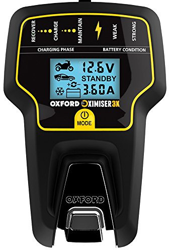 OXFORD EL200 Oximiser Lot de 3 chargeurs et optimiseurs de batterie de moto 12 V