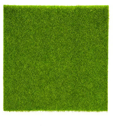 Bewinner Green Kunstrasen Rasenteppich Blaze für Garten 15 x 15 cm / 30 x 30 cm Kunstrasen Matte Rasen Garten Landschaft Ornament Wohnkultur für Kinder- und Tierzimmer(15 x 15cm)