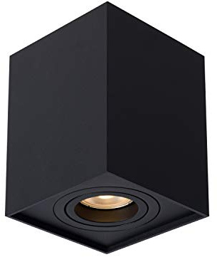 Lucide Ceiling Spotlight, Aluminum, GU10, 50 W, Black