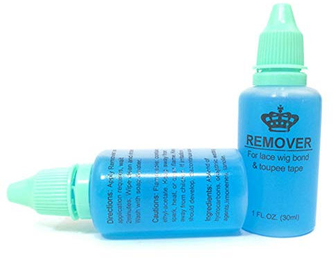 Symeas Dissolvant liquide de colle thermofusible pour Bond Wig | Ruban de toupet | Morceaux de cheveux | Colle de dentelle | Gel adhésif décollant pour cheveux super collants