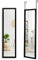 Multigot Over the Door Mirror with 2 Rustproof Door Hooks, Wall-Mounted Hanging Mirror for Living Room, Bedroom, Entryway, Hallway