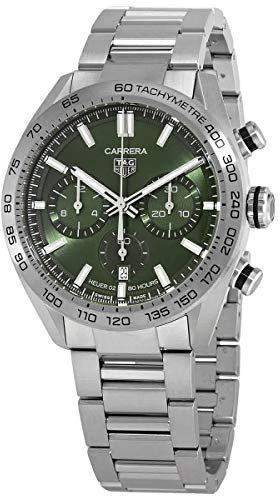 Tag Heuer Carrera CBN2A10.BA0643 Chronograph Automatik Grün Zifferblatt, Chronograph