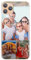 Personalised Phone Case For Apple IPhone 16, 15, 14, Pro, Max, Mini, Plus 13, 12, 11, X, XS, XR, SE, 8, 7, 6, Custom Photo Hard Cover, Personalize with Three Image Collage Layout B, Large Top Image