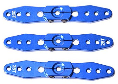 TTBD 3 Stuecke Aluminium Lenkung Servo Horn Arm 25 T für 1/8 1/10 RC Auto Boot Upgrade Teil
