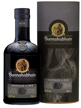 Bunnahabhain Toiteach A Dhà Islay Single Malt Scotch Whisky, 20cl | 46.3% vol | Oaky, Peppered, Peated Islay Whisky | Islay Single Malt Whisky