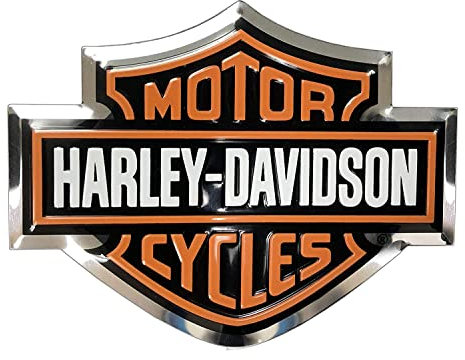 Harley-Davidson Autocollant en aluminium pour moto Bar&Shield - Étanche - Pour casque de moto, voiture, ordinateur portable et bien plus encore