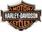 Harley-Davidson Aluminium Aufkleber Motorrad Sticker Bar&Shield Wasserfest für Motorrad-Helm Auto Laptop und viele mehr