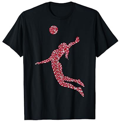 Volleyball Mädchen Volleyballerin Kinder Frauen T-Shirt
