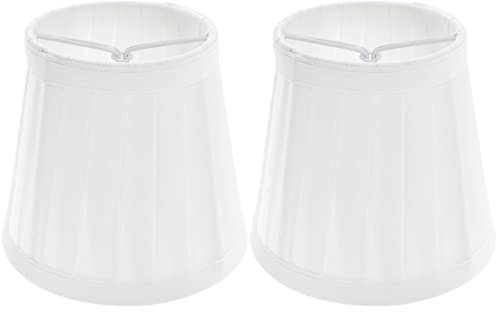 OSALADI 2st Wandlampenschirm Lampenschirmabdeckung Schatten Lampenschirme Aus Natürlichem Leinen Nachttischlampenschirm Lampenschirm Zum Aufstecken Deckenlampen Stoff Weiß Anhänger Falten