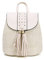 NICOLE & DORIS Sac a Dos de Paille Femmes Sac à Dos de Plage Daypacks Sac à Dos à Bandoulière Sac Seau Sac Porté Dos Loisir Sac de Voyage pour l'été Sac à Dos avec Glands Blanc Cassé