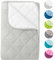 wometo Microfaser Sommer Steppbett Wende-Design 155x220 OekoTex – weiß und hellgrau Kochfest 95° Sommerbettdecke für Camping und heiße Tage I ohne Bezug verwendbar I farbig & bunt