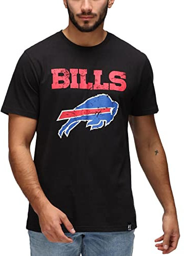 Recovered T-Shirt - Schwarz -Motiv: Buffalo Bills - Logo