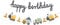 Süße DIY Partykette Baustelle Happy Birthday Bunte Fahrzeuge Laster Kran Betonmischer Girlande Deko Kindergeburtstag DIY Hängekette Geburtstag Junge 2 Meter, Made in EU
