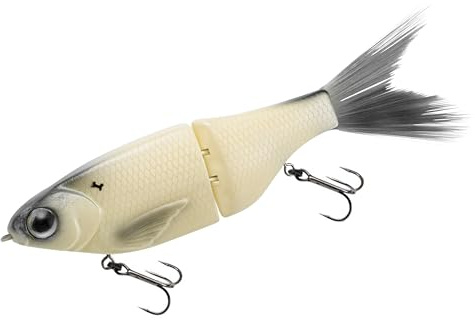 Spro KGB Series Chad Shad 180 18cm 68g - Swimbait, Kunstköder zum Hechtangeln, Hardbait, Wobbler, Farbe:Bone