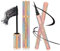 4D Volume Mascara Black Wimperntusche + Liner Perfect Slim Schwarz mit Filzstift-Spitze für einen präzisen, langanhaltenden Lidstrich, Volumen und Schwung mascara wasserfest schwarz 2Pcs