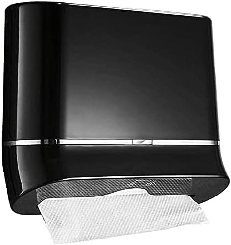 Papierhandtuchspender Aus Kunststoff, Kompakter, Platzsparender Handtuchspender, Wasserdichter Handtuchspender, Wiegt Etwa 1000 G,Schwarz,YUYANAIAI