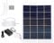 DEWIN Solar Luftpumpe Set, Solar Teichbelüfter 5W 5V Solarpanel Angelwasser Sauerstoffpumpe tragbarer Teich Aquarium Luftbelüfter